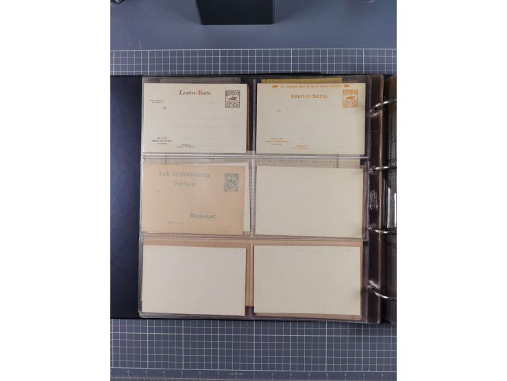 Auerbach bis Zittau: 1886/1900, umfangreiche Sammlung mit über 550 Briefen, Karten sowie ungebrauchten und gebrauchten Ganzsa