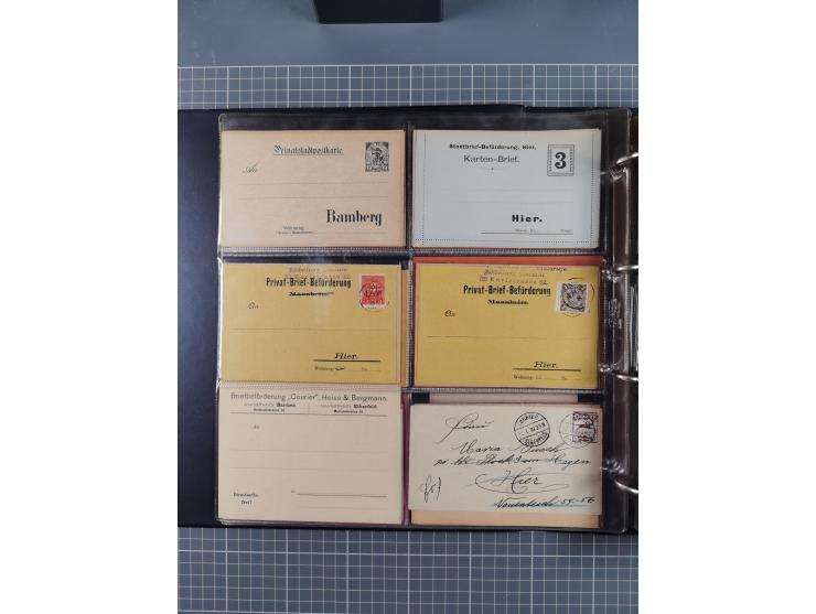 Auerbach bis Zittau: 1886/1900, umfangreiche Sammlung mit über 550 Briefen, Karten sowie ungebrauchten und gebrauchten Ganzsa