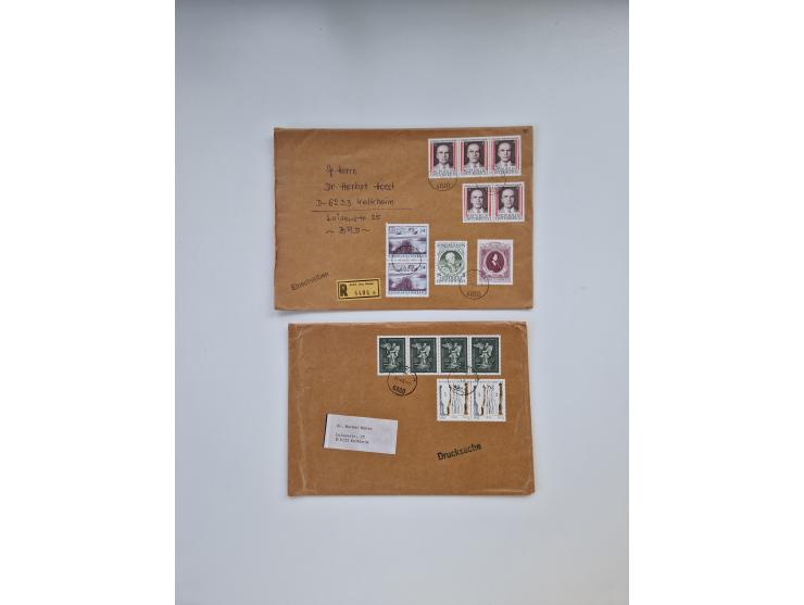 1900/80 (ca.), Partie Briefe und Karten im kleinen Karton, dabei interessante frühe Belege