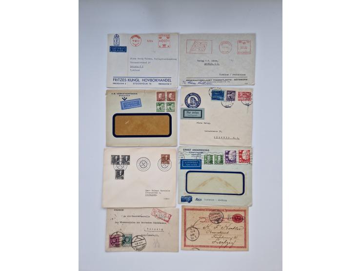 1900/80 (ca.), Partie Briefe und Karten im kleinen Karton, dabei interessante frühe Belege