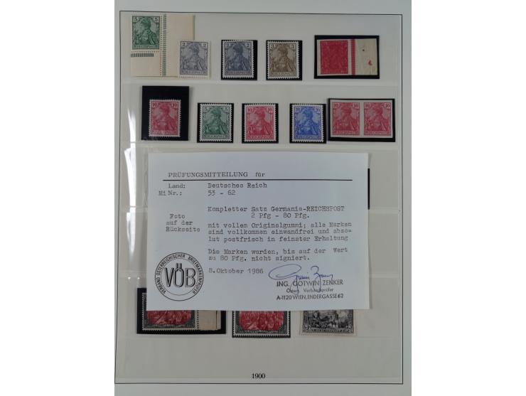 1872/1918, ungebrauchte und postfrische, bis auf Mi. 14 und 38 komplette Sammlung &nbsp;im Lindner-Falzlosalbum mit vielen Be