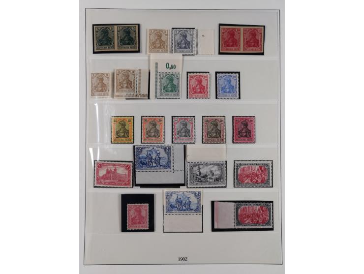 1872/1918, ungebrauchte und postfrische, bis auf Mi. 14 und 38 komplette Sammlung &nbsp;im Lindner-Falzlosalbum mit vielen Be
