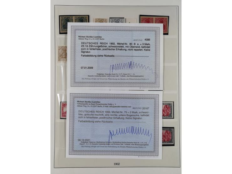 1872/1918, ungebrauchte und postfrische, bis auf Mi. 14 und 38 komplette Sammlung &nbsp;im Lindner-Falzlosalbum mit vielen Be