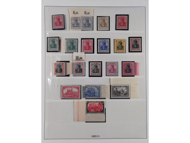1872/1918, ungebrauchte und postfrische, bis auf Mi. 14 und 38 komplette Sammlung &nbsp;im Lindner-Falzlosalbum mit vielen Be