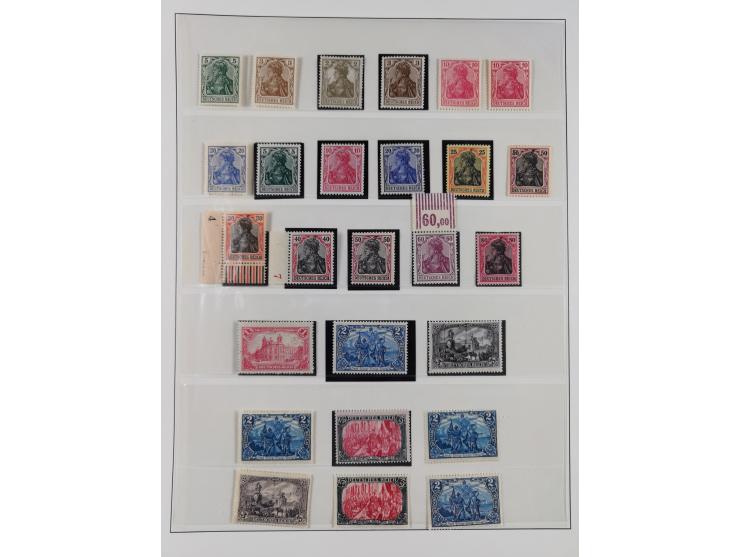 1872/1918, ungebrauchte und postfrische, bis auf Mi. 14 und 38 komplette Sammlung &nbsp;im Lindner-Falzlosalbum mit vielen Be