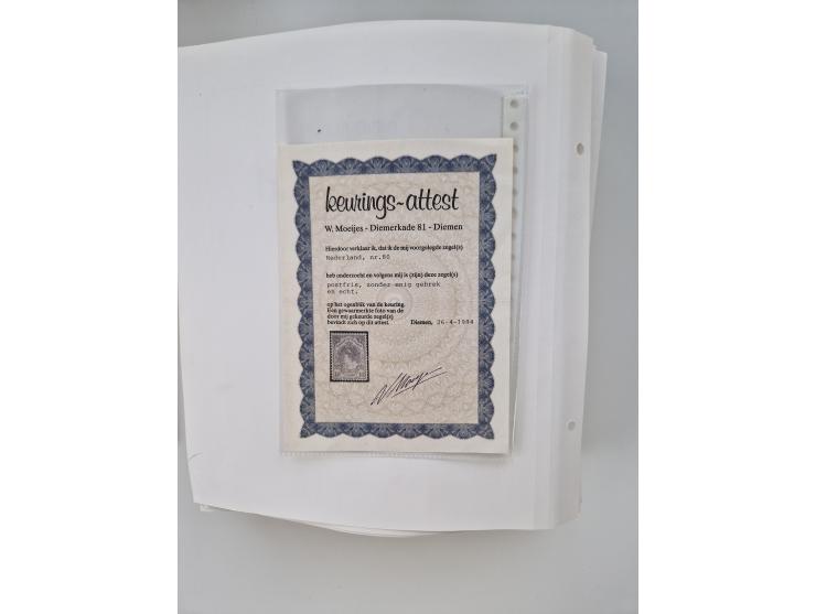 1852/1995, mostly unused and mint never hinged collection incl. official and postage due stamps with a lot of better and comp