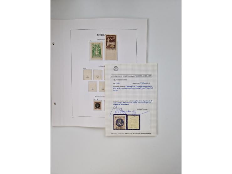 1852/1995, mostly unused and mint never hinged collection incl. official and postage due stamps with a lot of better and comp