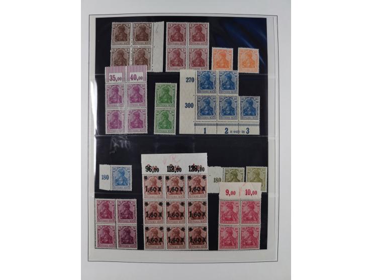 1919/32, meist postfrische Sammlung im Lindner-Falzlosalbum komplett mit vielen Besonderheiten. Infla mit vielen Farben und u