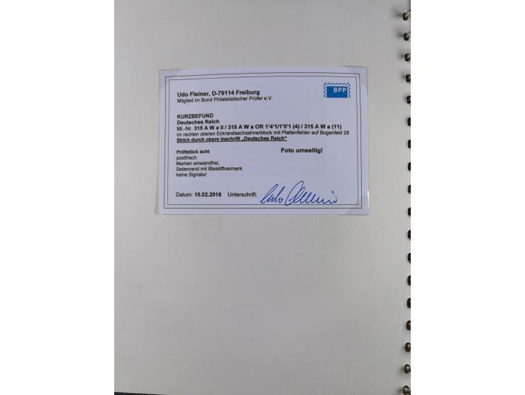 1919/32, meist postfrische Sammlung im Lindner-Falzlosalbum komplett mit vielen Besonderheiten. Infla mit vielen Farben und u