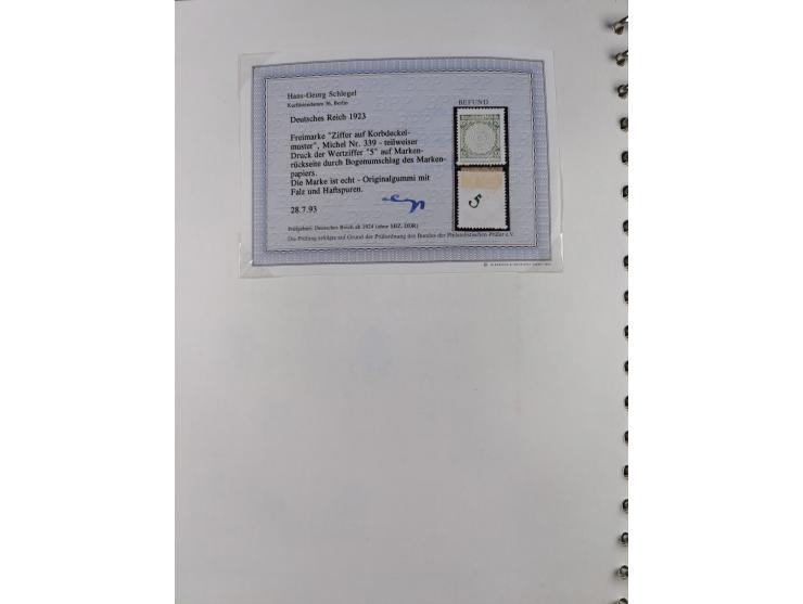 1919/32, meist postfrische Sammlung im Lindner-Falzlosalbum komplett mit vielen Besonderheiten. Infla mit vielen Farben und u