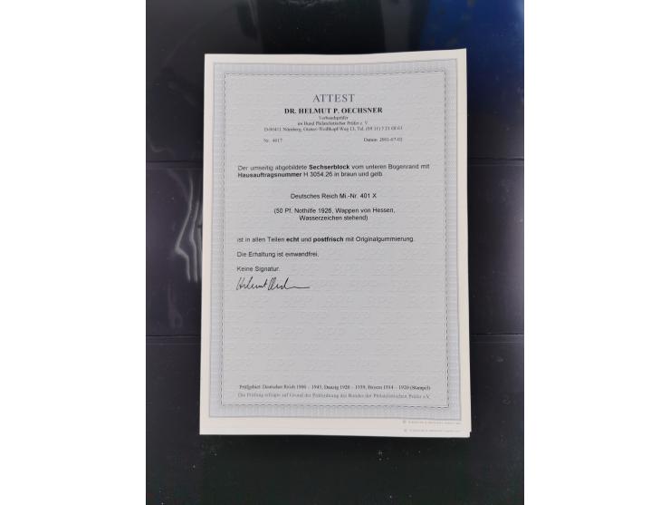 1919/32, meist postfrische Sammlung im Lindner-Falzlosalbum komplett mit vielen Besonderheiten. Infla mit vielen Farben und u