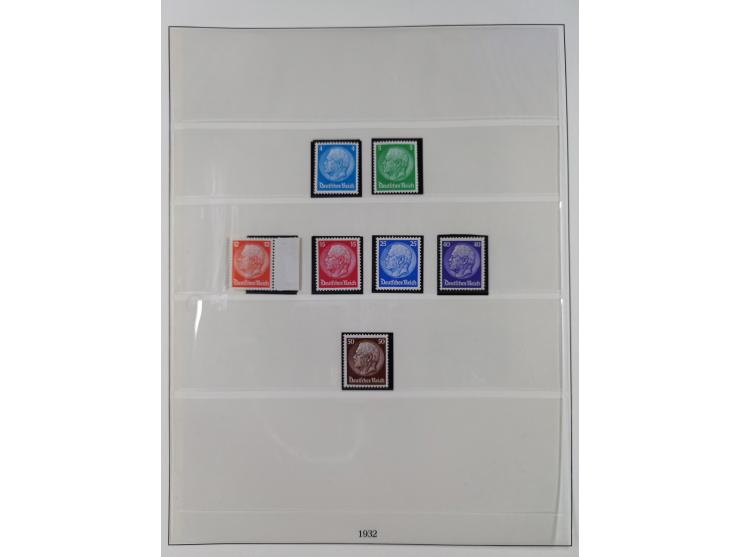 1919/32, meist postfrische Sammlung im Lindner-Falzlosalbum komplett mit vielen Besonderheiten. Infla mit vielen Farben und u