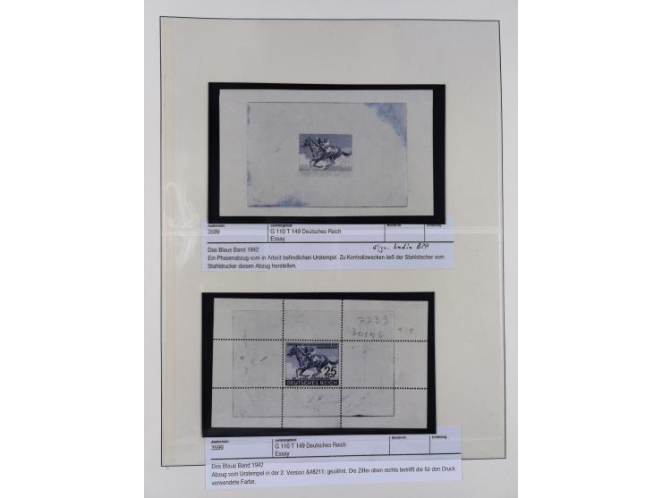 1933/45, meist postfrische Sammlung im Lindner-Falzlosalbum komplett mit vielen Besonderheiten. Mi. 482-495 postfrisch, Höchs