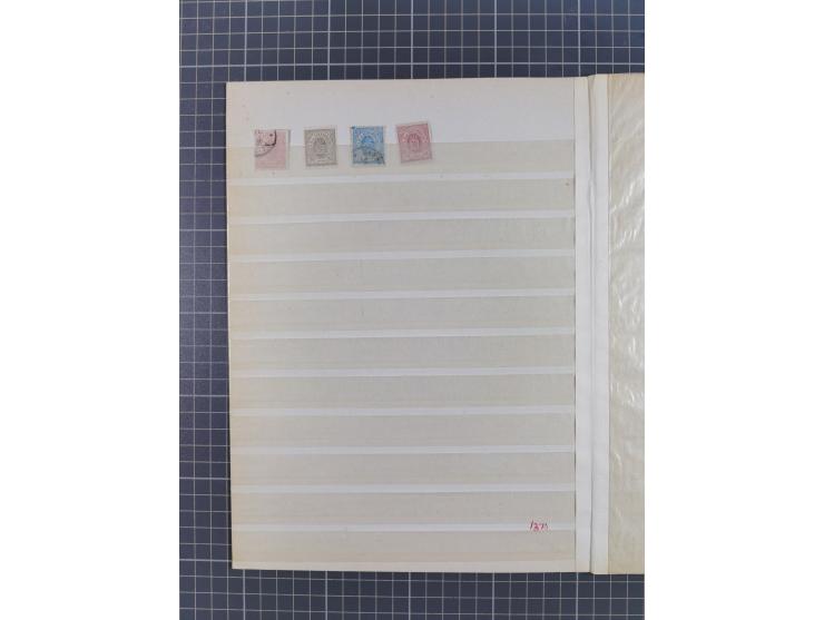 1852/1880, small collection incl. Mi.-Nr. 1 with 50 unused and used stamps, in addition souvenir sheet Mi.-Nr. 1I unused with