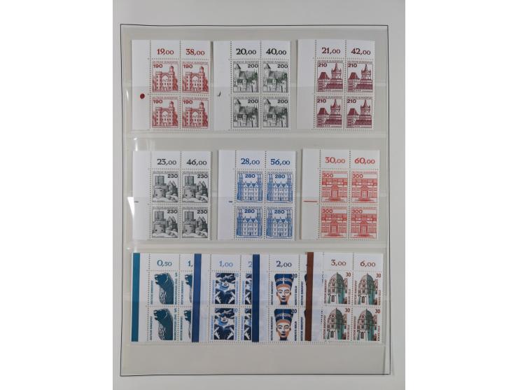 1951/94, postfrische Sammlung Dauerserien, dabei Posthorn in waagerechten oder senkrechten Paaren mit 3 Attesten und 6 Befund