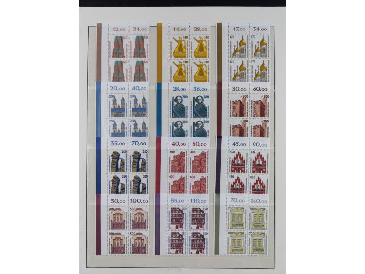 1951/94, postfrische Sammlung Dauerserien, dabei Posthorn in waagerechten oder senkrechten Paaren mit 3 Attesten und 6 Befund