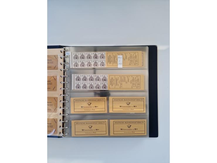 1960/2000, umfangreiche Sammlung der postfrischen Markenheftchen von Bund/Berlin in 19 SAFE-Ringbindern, sehr spezialisiert u