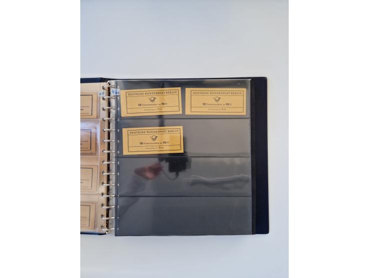 1960/2000, umfangreiche Sammlung der postfrischen Markenheftchen von Bund/Berlin in 19 SAFE-Ringbindern, sehr spezialisiert u