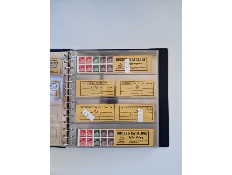 1960/2000, umfangreiche Sammlung der postfrischen Markenheftchen von Bund/Berlin in 19 SAFE-Ringbindern, sehr spezialisiert u