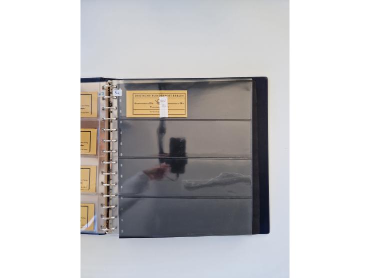 1960/2000, umfangreiche Sammlung der postfrischen Markenheftchen von Bund/Berlin in 19 SAFE-Ringbindern, sehr spezialisiert u