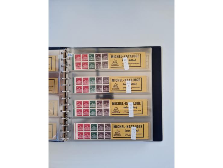 1960/2000, umfangreiche Sammlung der postfrischen Markenheftchen von Bund/Berlin in 19 SAFE-Ringbindern, sehr spezialisiert u