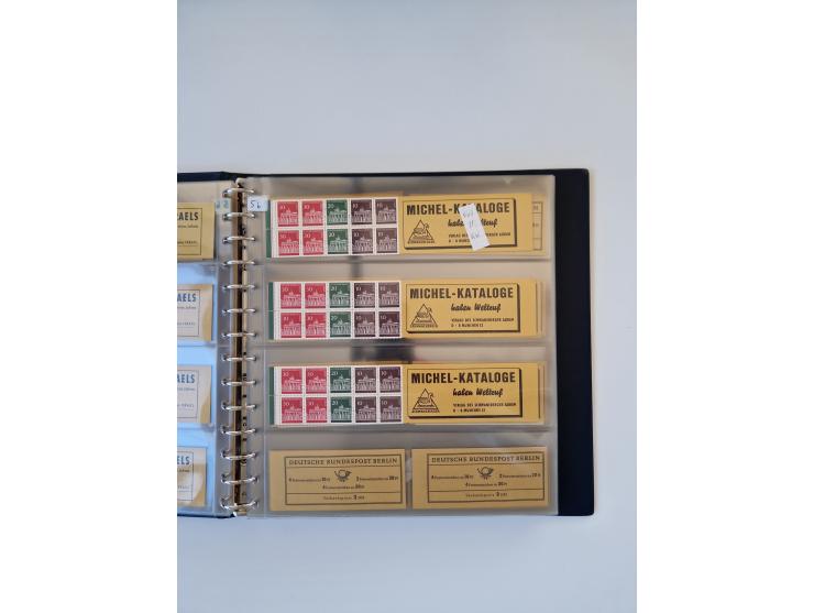 1960/2000, umfangreiche Sammlung der postfrischen Markenheftchen von Bund/Berlin in 19 SAFE-Ringbindern, sehr spezialisiert u
