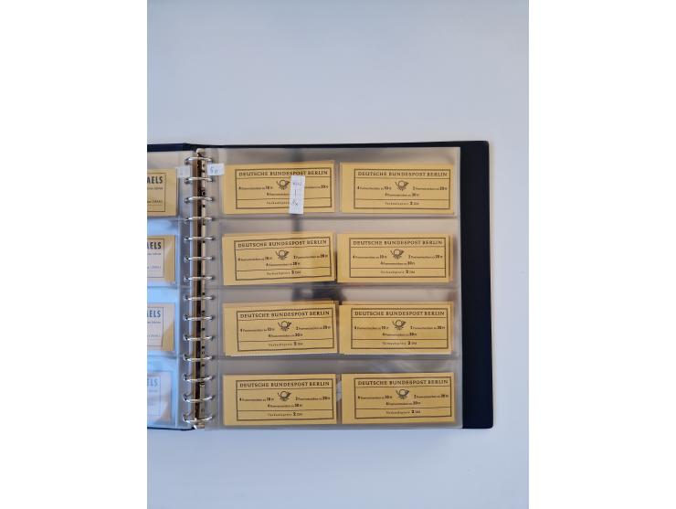 1960/2000, umfangreiche Sammlung der postfrischen Markenheftchen von Bund/Berlin in 19 SAFE-Ringbindern, sehr spezialisiert u