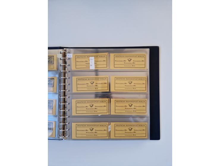 1960/2000, umfangreiche Sammlung der postfrischen Markenheftchen von Bund/Berlin in 19 SAFE-Ringbindern, sehr spezialisiert u