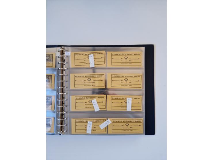 1960/2000, umfangreiche Sammlung der postfrischen Markenheftchen von Bund/Berlin in 19 SAFE-Ringbindern, sehr spezialisiert u