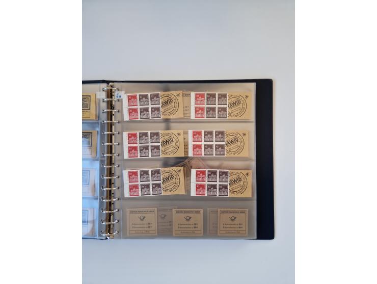 1960/2000, umfangreiche Sammlung der postfrischen Markenheftchen von Bund/Berlin in 19 SAFE-Ringbindern, sehr spezialisiert u