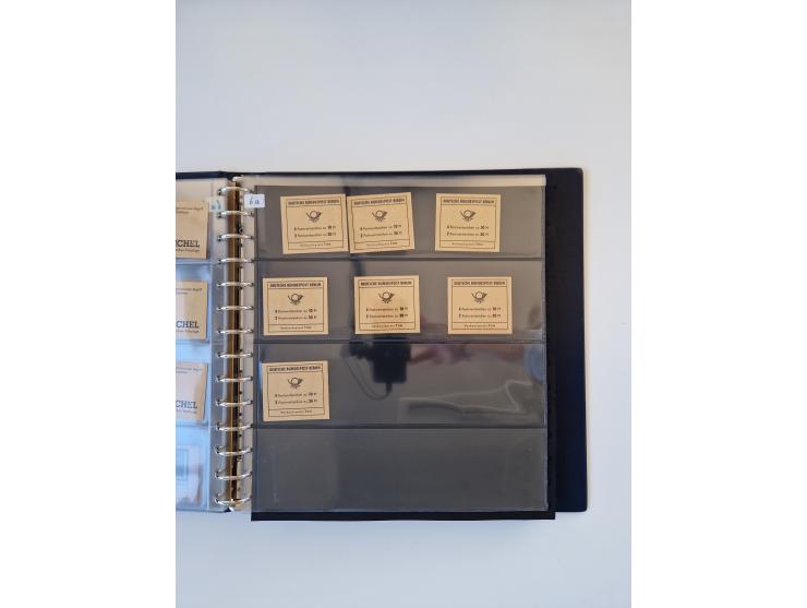 1960/2000, umfangreiche Sammlung der postfrischen Markenheftchen von Bund/Berlin in 19 SAFE-Ringbindern, sehr spezialisiert u