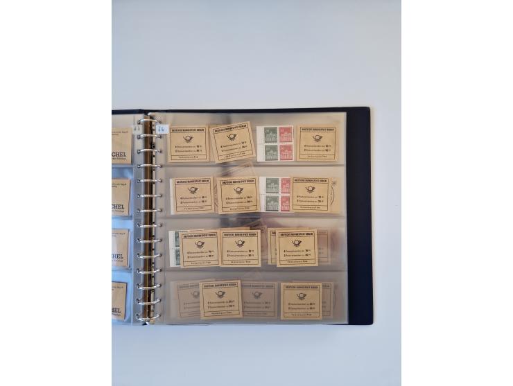 1960/2000, umfangreiche Sammlung der postfrischen Markenheftchen von Bund/Berlin in 19 SAFE-Ringbindern, sehr spezialisiert u