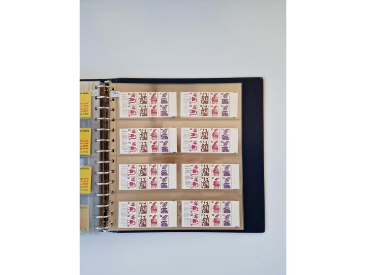 1960/2000, umfangreiche Sammlung der postfrischen Markenheftchen von Bund/Berlin in 19 SAFE-Ringbindern, sehr spezialisiert u