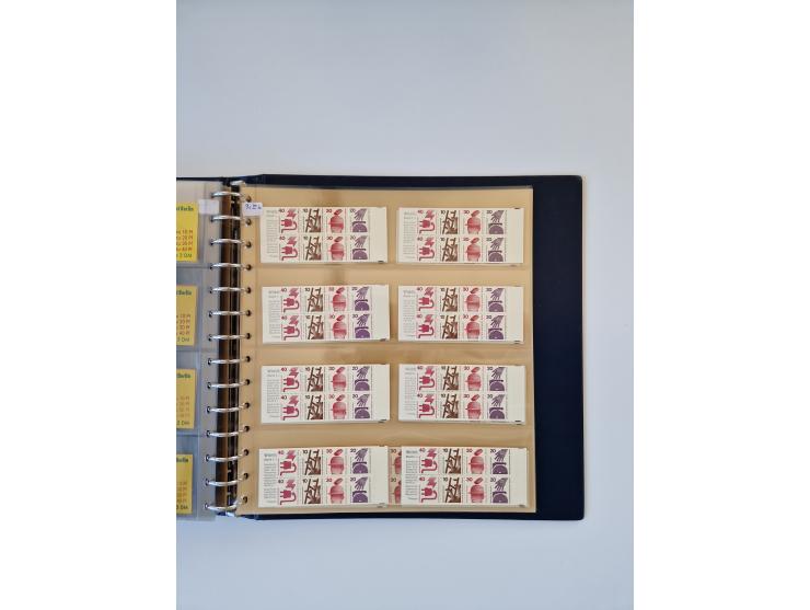 1960/2000, umfangreiche Sammlung der postfrischen Markenheftchen von Bund/Berlin in 19 SAFE-Ringbindern, sehr spezialisiert u
