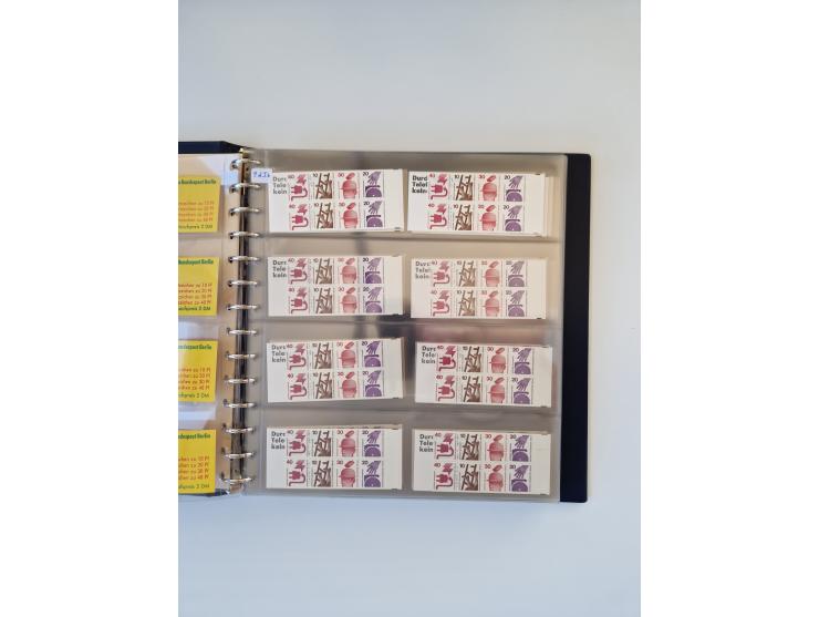 1960/2000, umfangreiche Sammlung der postfrischen Markenheftchen von Bund/Berlin in 19 SAFE-Ringbindern, sehr spezialisiert u