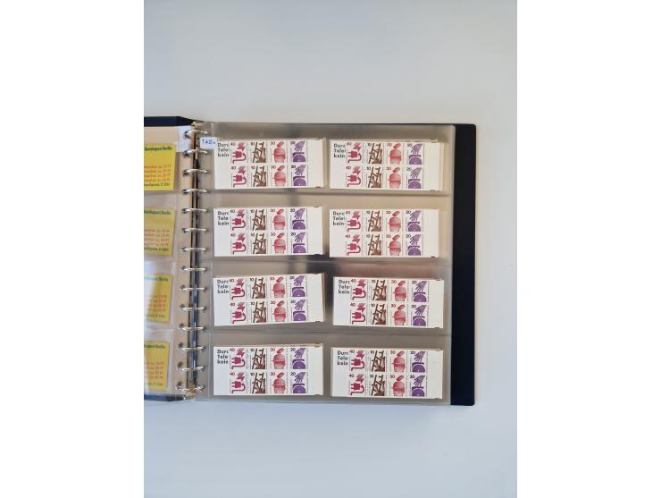 1960/2000, umfangreiche Sammlung der postfrischen Markenheftchen von Bund/Berlin in 19 SAFE-Ringbindern, sehr spezialisiert u