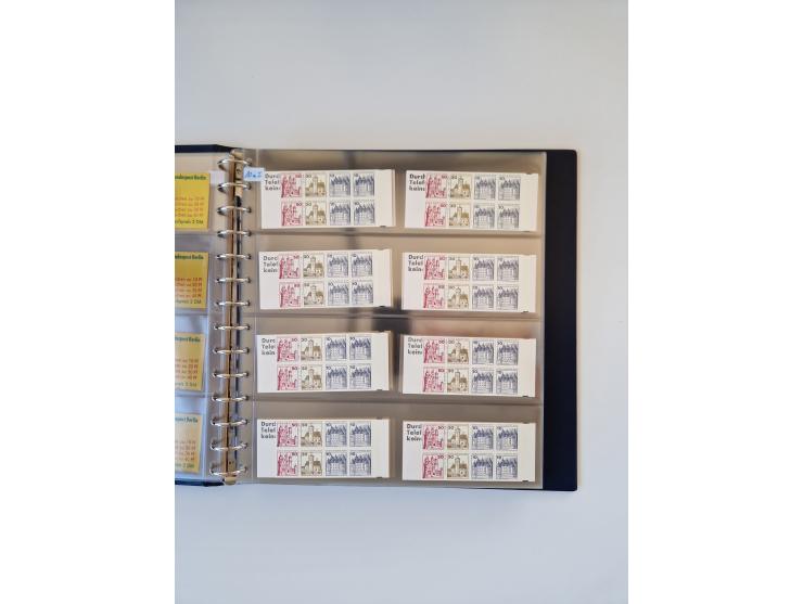 1960/2000, umfangreiche Sammlung der postfrischen Markenheftchen von Bund/Berlin in 19 SAFE-Ringbindern, sehr spezialisiert u