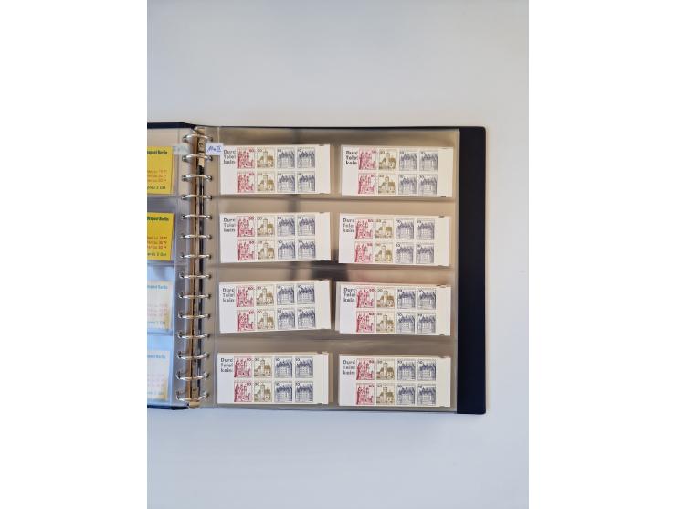 1960/2000, umfangreiche Sammlung der postfrischen Markenheftchen von Bund/Berlin in 19 SAFE-Ringbindern, sehr spezialisiert u