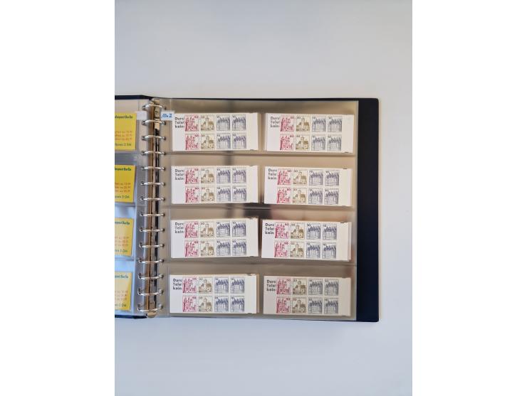 1960/2000, umfangreiche Sammlung der postfrischen Markenheftchen von Bund/Berlin in 19 SAFE-Ringbindern, sehr spezialisiert u