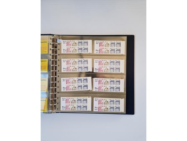 1960/2000, umfangreiche Sammlung der postfrischen Markenheftchen von Bund/Berlin in 19 SAFE-Ringbindern, sehr spezialisiert u