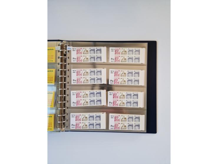 1960/2000, umfangreiche Sammlung der postfrischen Markenheftchen von Bund/Berlin in 19 SAFE-Ringbindern, sehr spezialisiert u