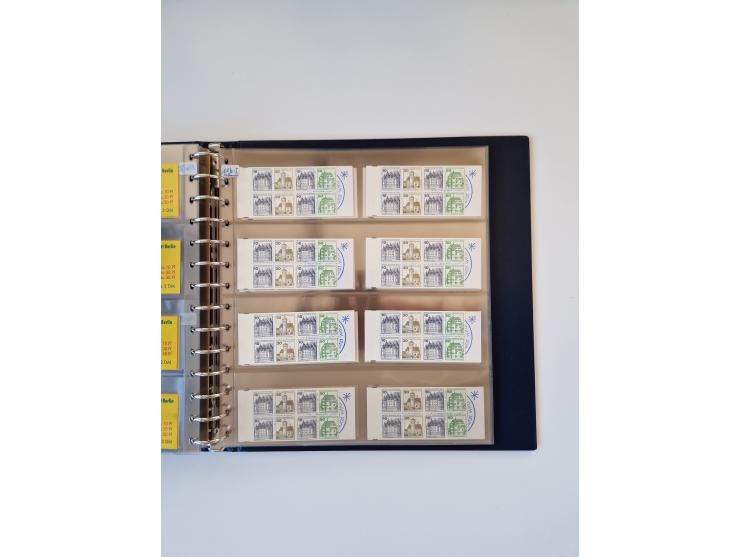 1960/2000, umfangreiche Sammlung der postfrischen Markenheftchen von Bund/Berlin in 19 SAFE-Ringbindern, sehr spezialisiert u