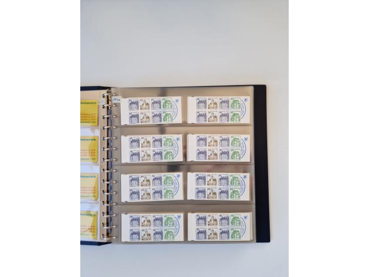 1960/2000, umfangreiche Sammlung der postfrischen Markenheftchen von Bund/Berlin in 19 SAFE-Ringbindern, sehr spezialisiert u