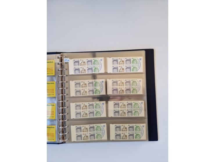 1960/2000, umfangreiche Sammlung der postfrischen Markenheftchen von Bund/Berlin in 19 SAFE-Ringbindern, sehr spezialisiert u