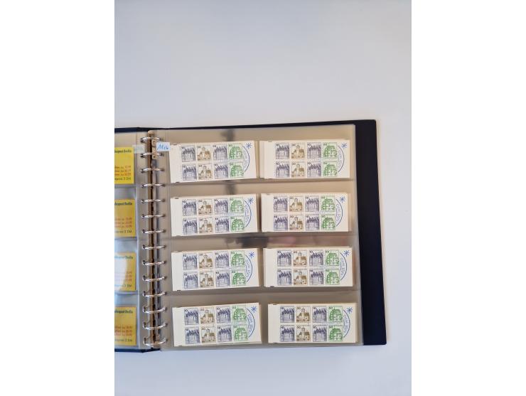 1960/2000, umfangreiche Sammlung der postfrischen Markenheftchen von Bund/Berlin in 19 SAFE-Ringbindern, sehr spezialisiert u