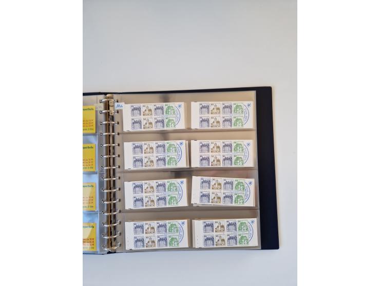 1960/2000, umfangreiche Sammlung der postfrischen Markenheftchen von Bund/Berlin in 19 SAFE-Ringbindern, sehr spezialisiert u