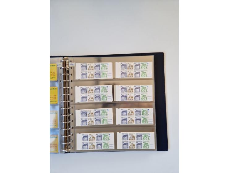 1960/2000, umfangreiche Sammlung der postfrischen Markenheftchen von Bund/Berlin in 19 SAFE-Ringbindern, sehr spezialisiert u