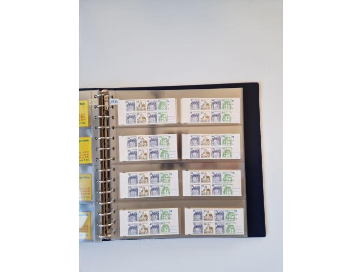 1960/2000, umfangreiche Sammlung der postfrischen Markenheftchen von Bund/Berlin in 19 SAFE-Ringbindern, sehr spezialisiert u