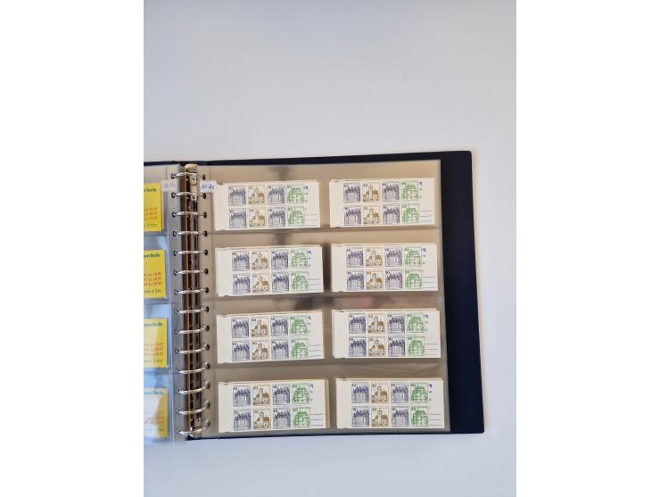 1960/2000, umfangreiche Sammlung der postfrischen Markenheftchen von Bund/Berlin in 19 SAFE-Ringbindern, sehr spezialisiert u