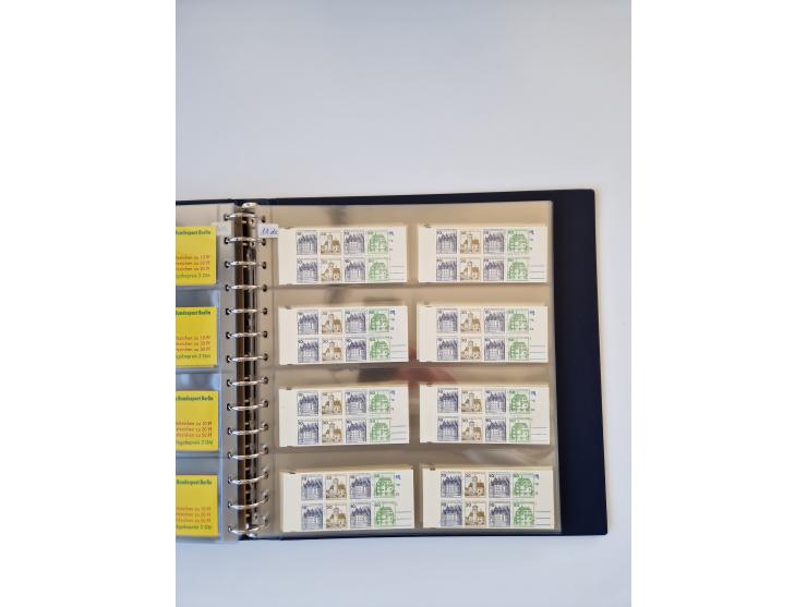 1960/2000, umfangreiche Sammlung der postfrischen Markenheftchen von Bund/Berlin in 19 SAFE-Ringbindern, sehr spezialisiert u
